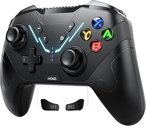 2024 Nuevo Mando para Switch, Mando Inal&aacute;mbrico para Switch/PC, Efecto Hall, Mando PC Mando Pro Switch con LED RGB/Gyro Axis/Turbo/Vibraci&oacute;n/Programable/Gatillos de Recorrido