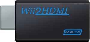 Adaptador Wii Consola a hdmi Adaptador de v&iacute;deo convertidor Pconvertidor para Nintendo,Juegos Wii,Wii Conector,Monitor de TV,Proyector