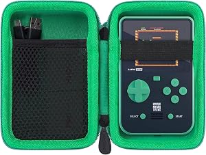 Aenllosi Funda de Transporte R&iacute;gida Compatible con Consolas de Juegos Port&aacute;tiles Blaze Taito Super Pocket, Bolsillo de Malla para Cable USB y Cartuchos Evercade (S&oacute;lo Funda) (para Taito)