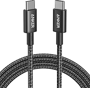 Anker Cable USB C Carga Rápida, 100W 333 Cable USB C, Carga Rápida para iPhone 16/16 15Pro/16 Plus/16 ProMax MacBook Pro 2024, iPad Pro 2024, iPad Air 4, Samsung Galaxy S23+/S23, y más(1,8m)