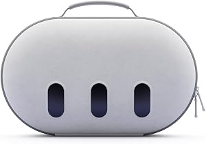 Aubika Para Meta Quest 3 Bolsa, Funda Dura para Accesorios Oculus Quest 3, Compatible con Auriculares Quest 2/Pico 4, Viaje y Almacenamiento
