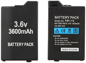BATERIA para Sony PSP 2000 2004 3000 3004 Compatible Slim 3600MAH Capacidad Alta