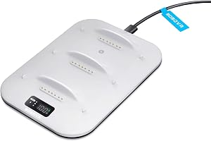 BOBOVR BD3 Charging Dock, Proporciona Carga r&aacute;pida para 3*B100, con una Potencia de 30W, alcanzando el 0-80% en Solo 1 Hora.