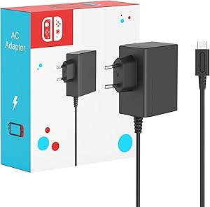 Cargador para Nintendo Switch, 45W Adaptador de Corriente con Cable Switch de 1.5M/5FT Carga R&aacute;pida USB Tipo C para Switch Lite/Switch OLED/Switch Deck Dock/Switch Pro Controller, Soport a Modo TV