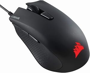 Corsair &Oacute;ptico Rat&oacute;n Para Juegos, Negro, Tama&ntilde;o &Uacute;nico