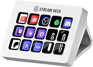 Elgato Stream Deck MK.2 – Controlador de estudio USB, 15 teclas macro, activa acciones en apps y software como OBS, Twitch, ​YouTube y otros, funciona en Mac y PC