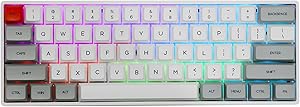 EPOMAKER SKYLOONG SK61 Teclado Gamer 60%, Teclado RGB Intercambiable en Caliente, NKRO Programable con Teclas Shine Through PBT, IP6X a Prueba de Agua, para Win/Mac/Gamer