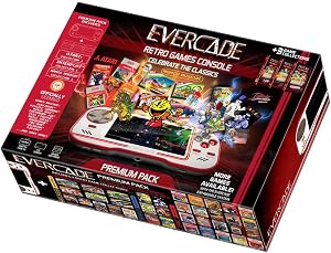 Evercade Premium Pack - Consola port&aacute;til con cartuchos retro multijuego