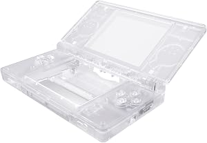 eXtremeRate Carcasa para Nintendo DS Lite Funda Protectora Personalizada Placa Cubierta Completa con Botones y Lente de Pantalla para Nintendo DS Lite NDSL - NO Incluye Consola(Transparente)