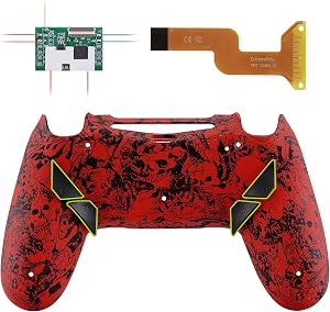 eXtremeRate Dawn Programable Remap Kit Bot&oacute;n de Reasignaci&oacute;n para ps4 con Board de Actuelizaci&oacute;n&Carcasa Trasera Dise&ntilde;ada&4 Botones Traseros para ps4 Mando JDM 040/050/055(Demonio y Monstruo)