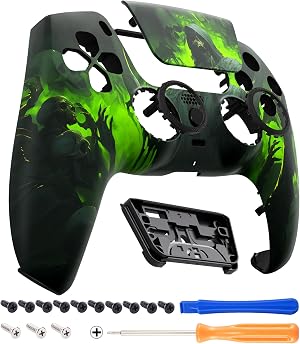 eXtremeRate Luna Redise&ntilde;ado Carcasa Frontal con Panel T&aacute;ctil Compatible con ps5 BDM-010 BDM-020 BDM-030 BDM-040 Carcasa Delantera Placa Frontal Funda Portectora Compatible con ps5(Carnaval Oscuro)