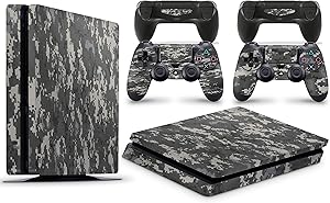 giZmoZ n gadgetZ Calcomanía de Vinilo para Consola PS4 Digital Camo + 2 Fundas para Controlador
