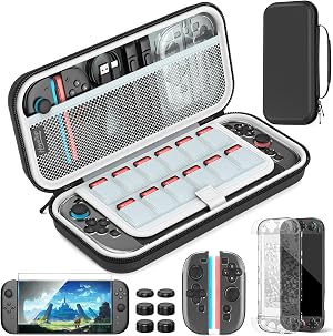 HEYSTOP Funda para El Kit de Accesorios de Nintendo Switch 2, Estuche de Viaje para Switch 2, Carcasa Protectora de Base Insertable con Protecci&oacute;n de Pantalla para La Consola Nintendo Switch 2