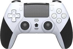 Indeca Mando Inal&aacute;mbrico ODISSEY Compatible con PS5 PC Android iOS y Steam Deck | Bluetooth, Joysticks Hall Effect, Doble Vibraci&oacute;n, Bater&iacute;a 1000 mAh Blanco