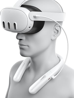 JSAUX Paquete de bater&iacute;a para Meta Quest 3S/3/2, Paquete de bater&iacute;a de Carga r&aacute;pida PD de 10000 mAh (Tiempo de reproducci&oacute;n Extra de 4-6 Horas), Compatible con Oculus Meta 3S, Quest Quest 3, Quest 2