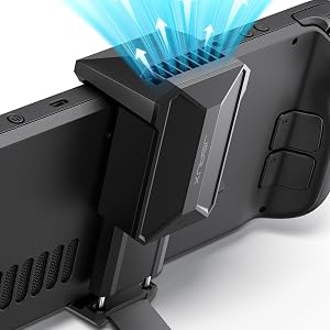 JSAUX Ventilador de Enfriamiento para Steam Deck, Enfriador de Steam Deck con Accesorios para Steam Deck, Ventilador de Enfriamiento Innovador con Soporte Compatible para Steam Deck-GP0201