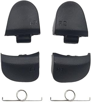 Kits de accesorios de Playstation 5,Botones y resortes de repuesto, juego de botones L2, R2, L1 y R1, compatibles con el controlador Sony PlayStation 3 (V3).