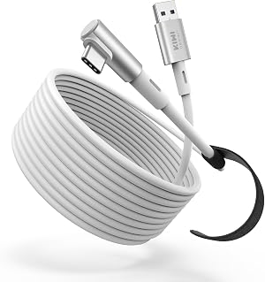 KIWI design 5M Cable de Enlace Compatible con Quest 3, Quest 2/Pro/Pico 4 PC Accesorios de Vapor VR, Cable de Enlace USB 3.0 de Supervelocidad de 5Gbps