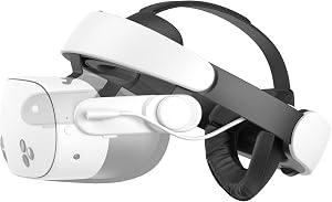 KIWI design H4 Boost Correa para la Cabeza con Bater&iacute;a Compatible con Meta Quest 3/3S Confort Correa Halo