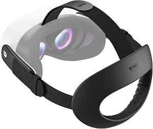 KIWI design K4 Flex Banda Cabeza Confort para Meta Quest 3/3S, Correa Elite Ajustable con Espuma PU para Mayor Comodidad e Inmersi&oacute;n en Juegos RV (Sin Bater&iacute;a)