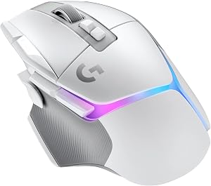 Logitech G G502 X Plus Lightspeed Rat&oacute;n inal&aacute;mbrico RGB para Gaming - Rat&oacute;n &oacute;ptico con interruptores h&iacute;bridos LIGHTFORCE, LIGHTSYNC RGB, Sensor Hero 25K, Compatible con PC - macOS/Windows - Blanco