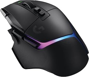 Logitech G G502 X PLUS LIGHTSPEED Rat&oacute;n inal&aacute;mbrico RGB para Gaming - Rat&oacute;n &oacute;ptico con interruptores h&iacute;bridos LIGHTFORCE, LIGHTSYNC RGB, sensor HERO 25K, compatible con PC - macOS/Windows - Negro