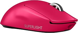 Logitech G PRO X SUPERLIGHT 2 LIGHTSPEED Rat&oacute;n Inal&aacute;mbrico Gaming, ligero, 4K Polling, interruptores h&iacute;bridos LIGHTFORCE,sensor HERO 2, 32K ppp, 5 botones programables, USB-C, PC, Mac - Rosa