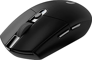Logitech G305 LIGHTSPEED Rat&oacute;n Gaming Inal&aacute;mbrico, Captor HERO 12K, 12,000 DPI, Ultra-ligero, Bater&iacute;a de 250h, 6 Botones Programables, Memor&iacute;a Integrada, PC/Mac - Negro