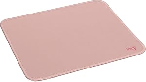 Logitech Mouse Pad - Studio Series, con Base de Goma Antideslizante, Superficie Resistente a Salpicaduras, Materiales Duraderos, Port&aacute;til, Dise&ntilde;o Fresco y Moderno - Rosado