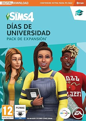 Los Sims 4 D&iacute;as de Universidad (EP8) Pack de expansi&oacute;n PCWin-DLC |Videojuegos |C&oacute;digo de descarga directa |Castellano