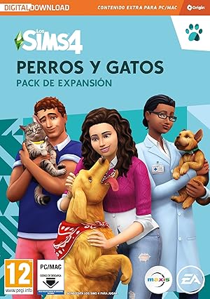 Los Sims 4 Perros y gatos (EP4) Pack de expansión PCWin-DLC |Videojuegos |Código de descarga directa |Castellano