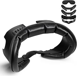Maecker VR Almohadilla Facial para Quest 3 Interfaz Facial Dos repuestos de Espuma con Protector de Lente para Quest 3 Almohadilla Facial