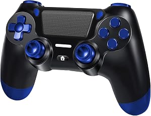 Mando Inal&aacute;mbrico para PS4, Joystick Controlador para PS4/Slim/Pro/PC, con Clavija de Audio, Vibraci&oacute;n y Seis Ejes, Panel T&aacute;ctil