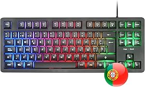 Mars Gaming MK023, Idioma Portugu&eacute;s, Teclado Gaming TKL, Tecnolog&iacute;a H&iacute;brida H-Mech, Iluminaci&oacute;n FRGB Rainbow, Anti-ghosting, Compatibilidad Universal, Negro