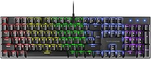 Mars Gaming MK422, Idioma US, Teclado Gaming Mec&aacute;nico RGB Rainbow, Switch Marr&oacute;n, Teclas Doble Inyecci&oacute;n, Funciones Multimedia, Modo Juego, Antighosting, Multiplataforma, Negro