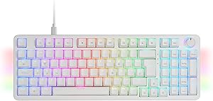 Mars Gaming MKPRO, Teclado Mec&aacute;nico Gaming Completo, RGB Chroma, Switches Hot-Swap Mec&aacute;nicos, Antighosting, Rueda de Control, Software Avanzado, Multiplataforma, Switch Silent, Espa&ntilde;ol, Blanco