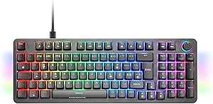 Mars Gaming MKPRO, Teclado Mec&aacute;nico Gaming Completo, RGB Chroma, Switches Hot-Swap Mec&aacute;nicos, Antighosting, Rueda de Control, Software Avanzado, Multiplataforma, Switch Silent, Portugu&eacute;s, Negro