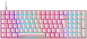 Mars Gaming MKULTRA, Idioma Portugu&eacute;s-US, Teclado Mec&aacute;nico Gaming 96% Compacto, Teclas PBT Pudding, RGB Chroma, Switch OUTEMU SQ Marr&oacute;n, USB-C, Software, Multiplataforma, Rosa