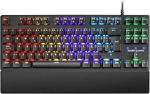 Mars Gaming MKXTKL, teclado mec&aacute;nico switch rojo, LED 5 colores 10 efectos, ES