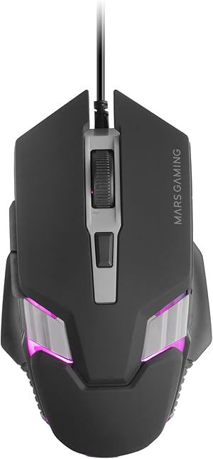 Mars Gaming MM024, Rat&oacute;n Gaming RGB, Sensor &Oacute;ptico 4000 dpi, Switches Mec&aacute;nicos Huano, Iluminaci&oacute;n RGB Flow, Ajuste On-The-Fly 1200/2400 / 3200/4000 dpi, Compatibilidad Multiplataforma, Negro
