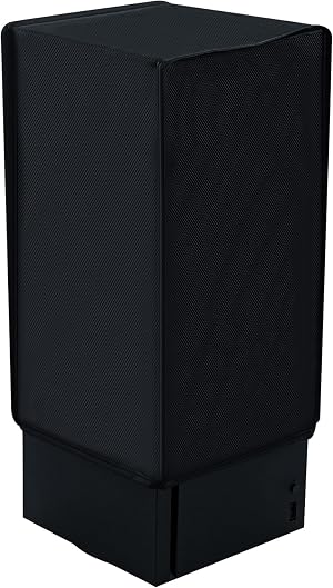 Mcbazel Funda Protectora Antipolvo para Consola De Juegos Xbox Series X,Funda Vertical para Xbox Series X Consola Cubierta a Prueba de Polvo para Xbox Series X,Funda contra Polvo Protector -Negro