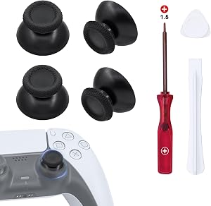 Mcbazel Joystick Kit de Reparaci&oacute;n de Repuesto para PS5 DualSense Controlador con Destornilladores, Tapa anal&oacute;gica para el Pulgar