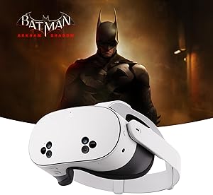 Meta Quest 3S 128 GB — Llévate Batman: Arkham Shadow y Disfruta de 3 Meses de Prueba de Meta Quest+ — Gafas de Realidad Virtual Todo en uno