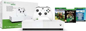 Microsoft - Xbox One S 1 TB All-Digital Edition, Fortnite (juego digital), Sea of Thieves (juego digital), Minecraft (juego digital)