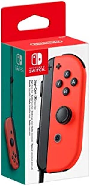 Nintendo Joy-Con (D) - Controlador para juegos, Rojo Ne&oacute;n