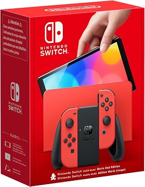 Nintendo Switch OLED Rojo (edici&oacute;n Mario)