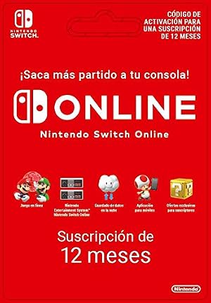 Nintendo Switch Online - 12 Meses | Nintendo Switch - C&oacute;digo de descarga