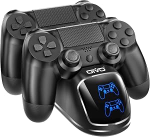 OIVO - Cargador para Mando PS4, estaci&oacute;n de Carga con Mando PS 4 con Chip de Carga de 1,8 Horas, estaci&oacute;n Mando Sony Playstation 4/PS4/Pro/slim