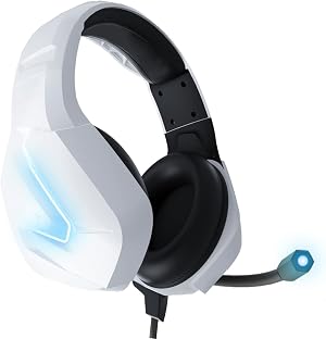 Orzly Auriculares Gaming Compatible con PS5, PS4, PC, Xbox, Nintendo Switch, con microfono, Sonido Premiun RGB Luz LED, cancelaci&oacute;n de Ruido - Hornet RXH -20 Siberia Edicion