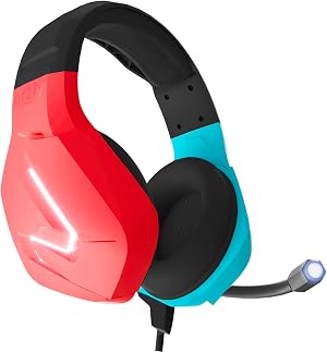 Orzly Auriculares Gaming Compatible con PS5, PS4, PC, Xbox, Nintendo Switch, con microfono Sonido Premiun RGB Luz LED, cancelaci&oacute;n de Ruido - Hornet RXH20 Tanami Edicion